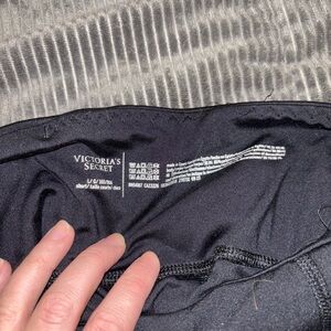 Victoria's Secret Classic Black leggings and unknown brand black leggings